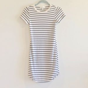 Monteau Striped Mini Dress
